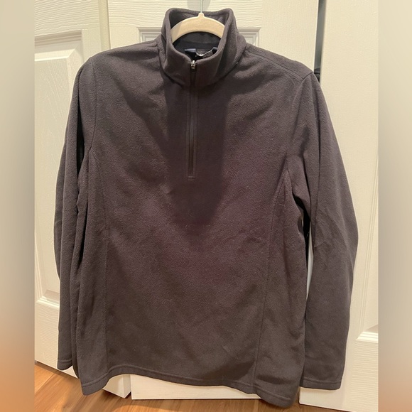 Lands End Women’s Half Zip Fleece Pullover, Black, Size Large - Picture 2 of 5